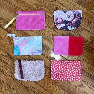 Lot of 6 pink Ipsy bags